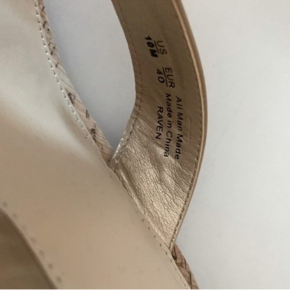 Circus Sam Edelman Raquel cork wedge platform heels sandals nude 10 M - Picture 3 of 12